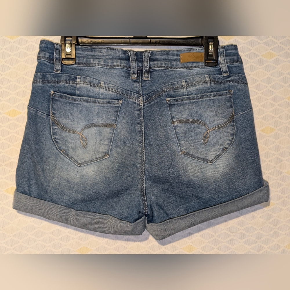 Women's Royalty blue jean shorts. NWOT. Sz 12 - Picture 2 of 4
